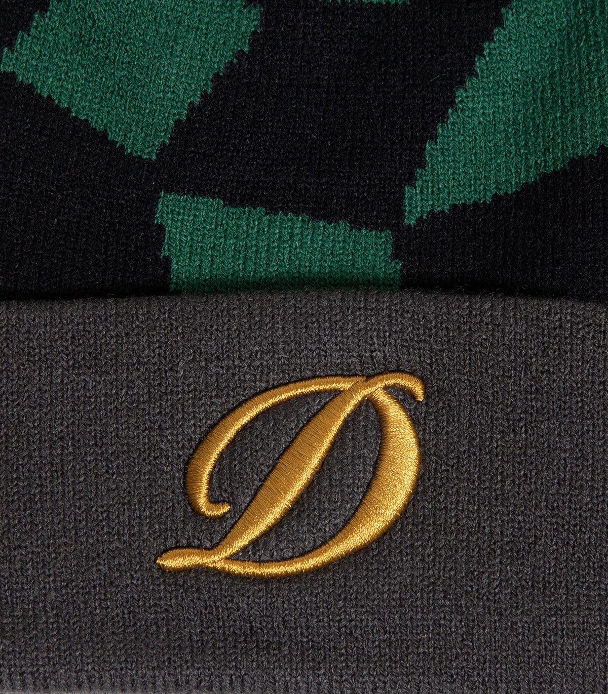 Dime D Checkered Cuff Beanie