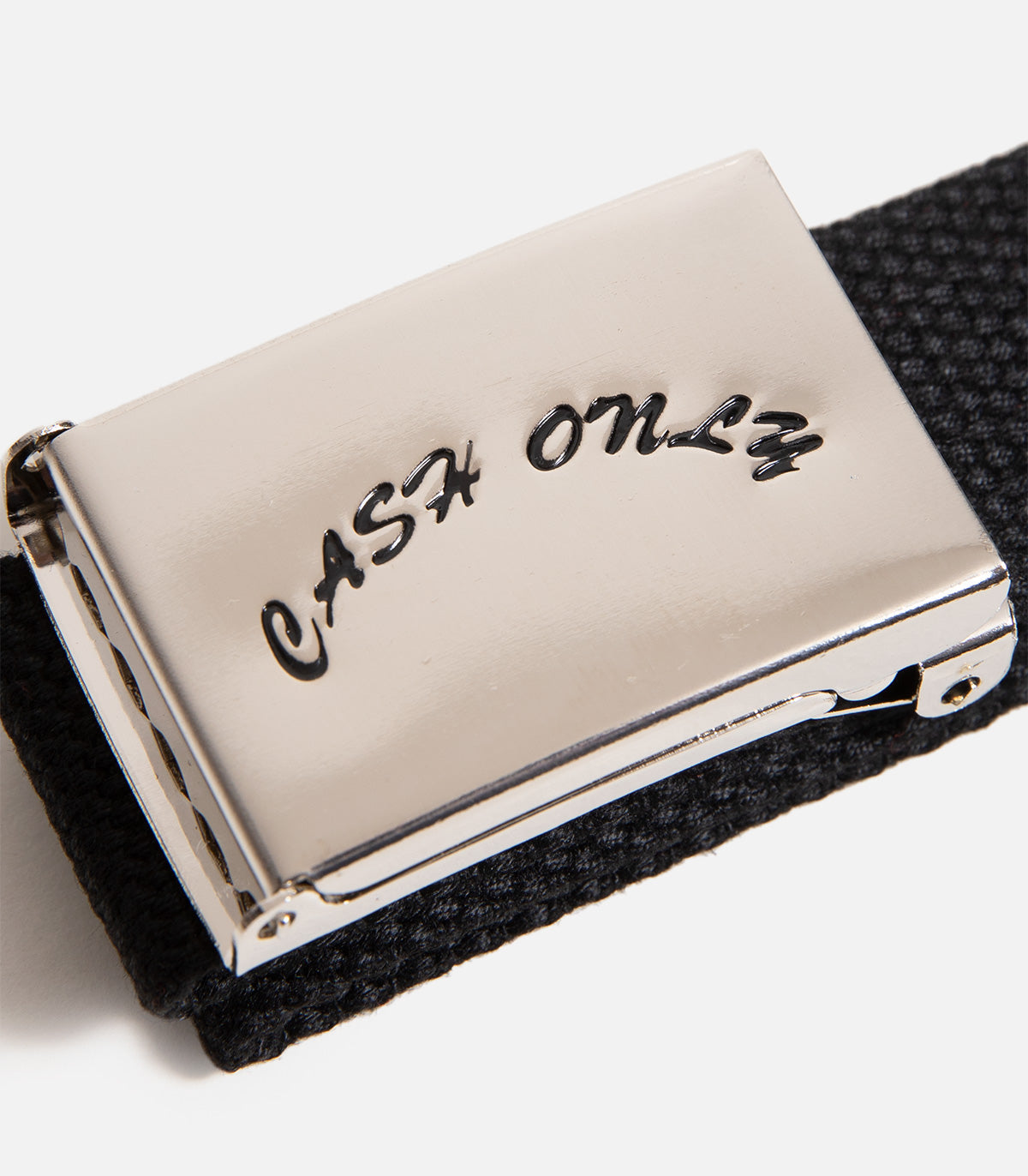 Cash Only Logo Web Belt
