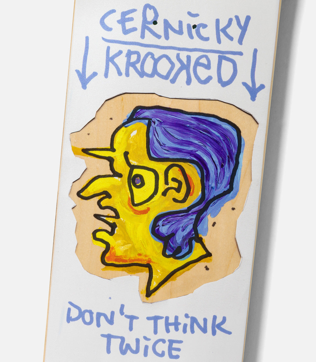 Krooked Eddie Cernicky Blue Thinker Deck