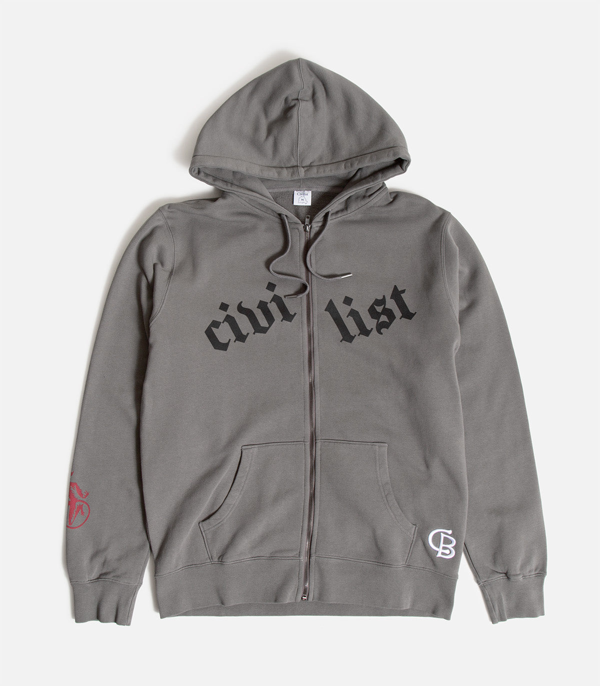Civilist Degree Zip Up Hooded Sweatshirt