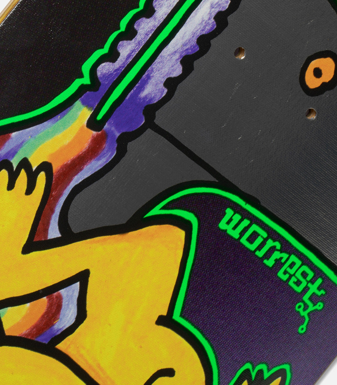 Krooked Bobby Worrest Neon Robot Twin Tail Slick Deck