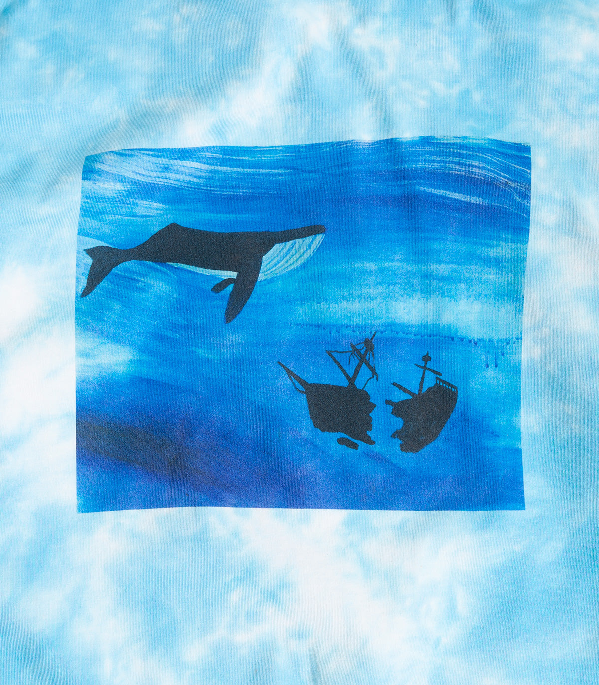 Turtle Island Mind Expansion Whale Tie Dye Long Sleeve T-Shirt