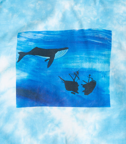 Turtle Island Mind Expansion Whale Tie Dye Long Sleeve T-Shirt