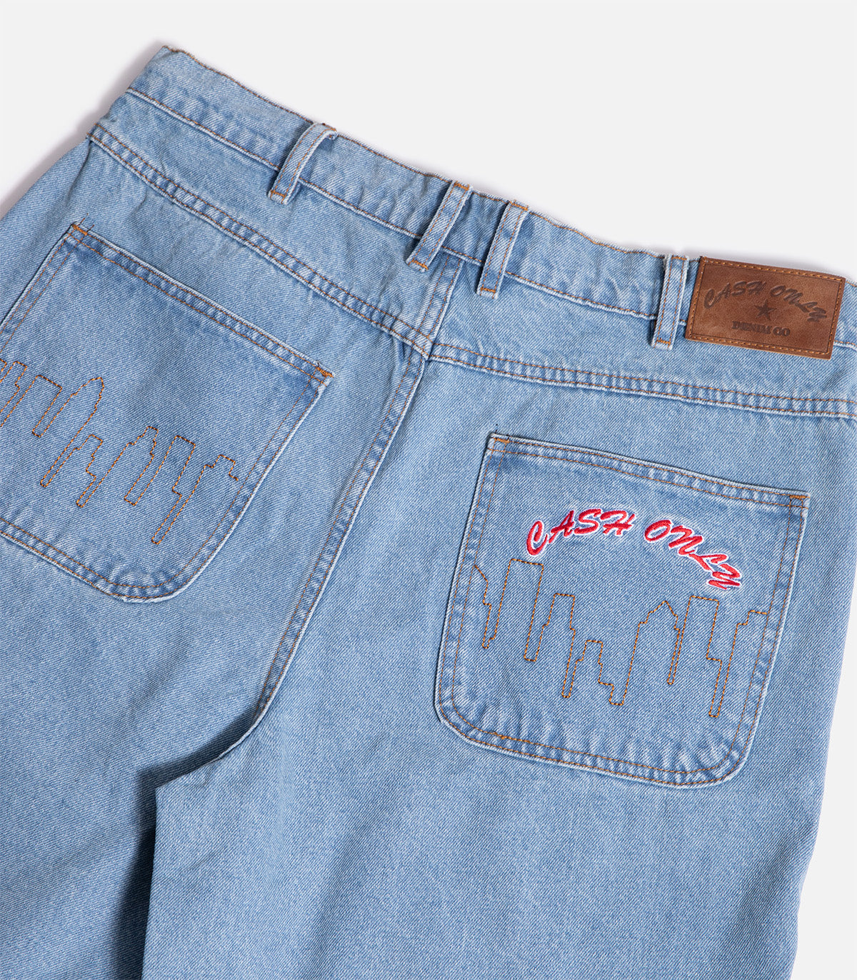 Cash Only Logo Denim Shorts