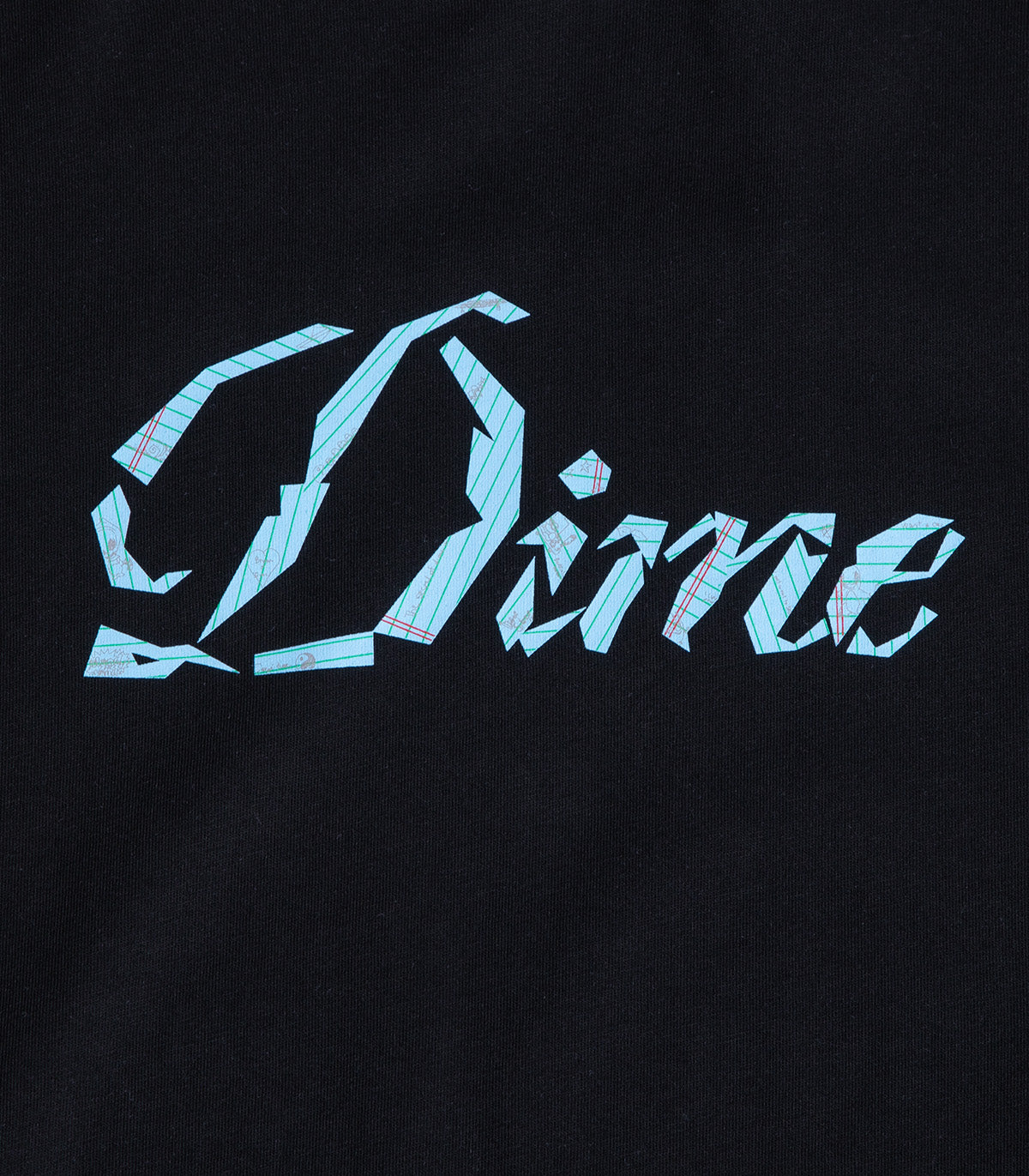 Dime Cursive Paper Cut T-Shirt