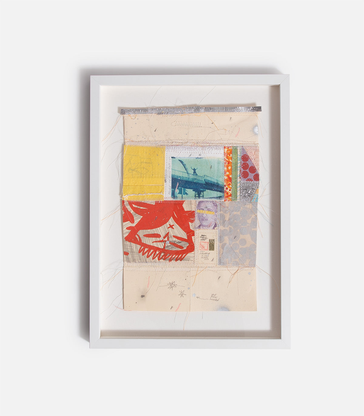 Thomas Campbell Sewn and Painted Heart Tour Art Piece