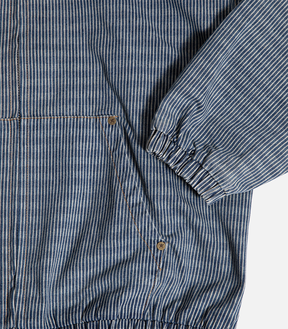 Carpet Pinstripe Denim Work Jacket