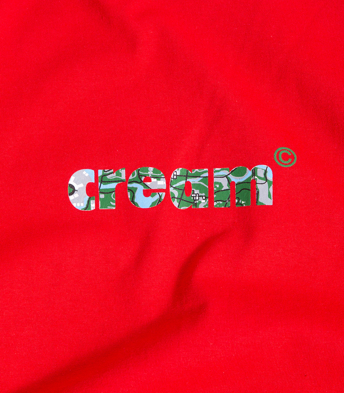 Cream By Eighty OG Logo Map T-Shirt